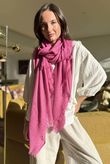 Classic Portobello Scarf Miami Pink
